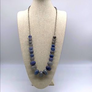 Chico's Long Faceted Bead Necklace
